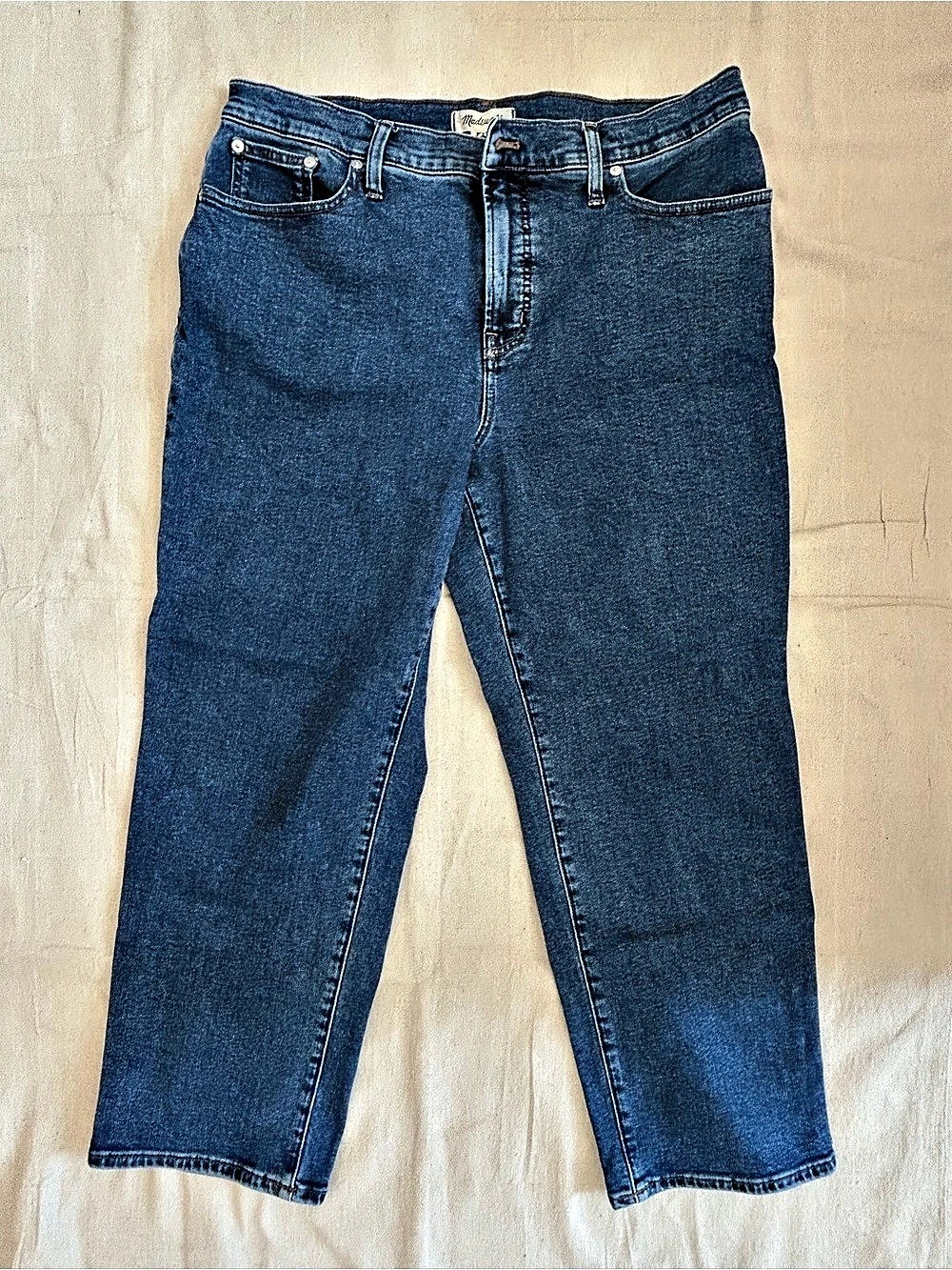 Madewell Straight Leg Blue Like New